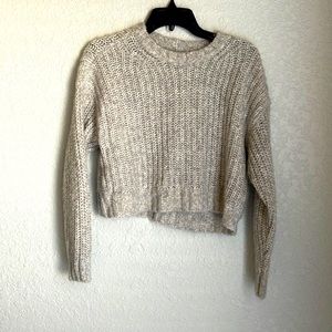 Grey crop sweater